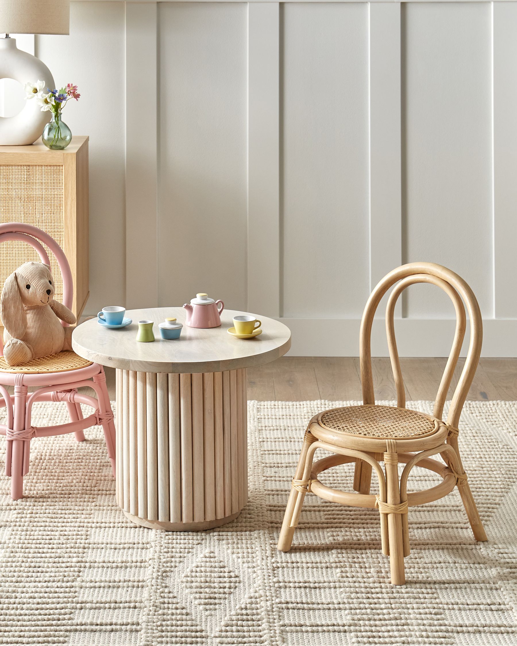 Rattan Kids Chair Natural KALIVIA | Beliani.co.uk
