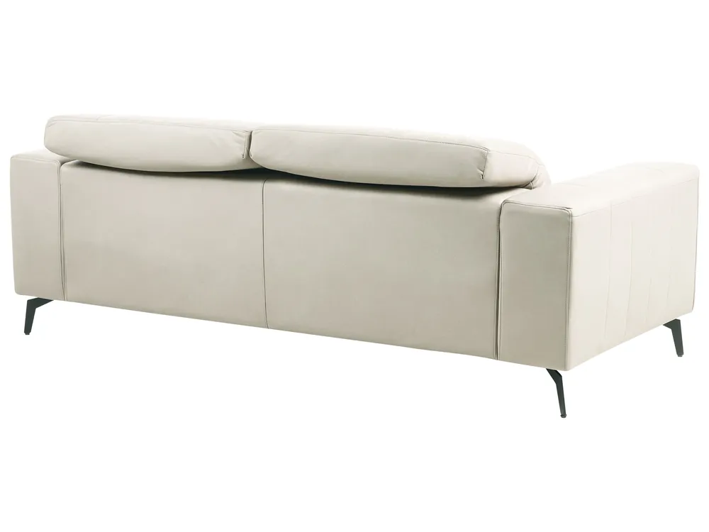 Living Room Set 6 Seater OMMEL Fabric Light Beige_1035695