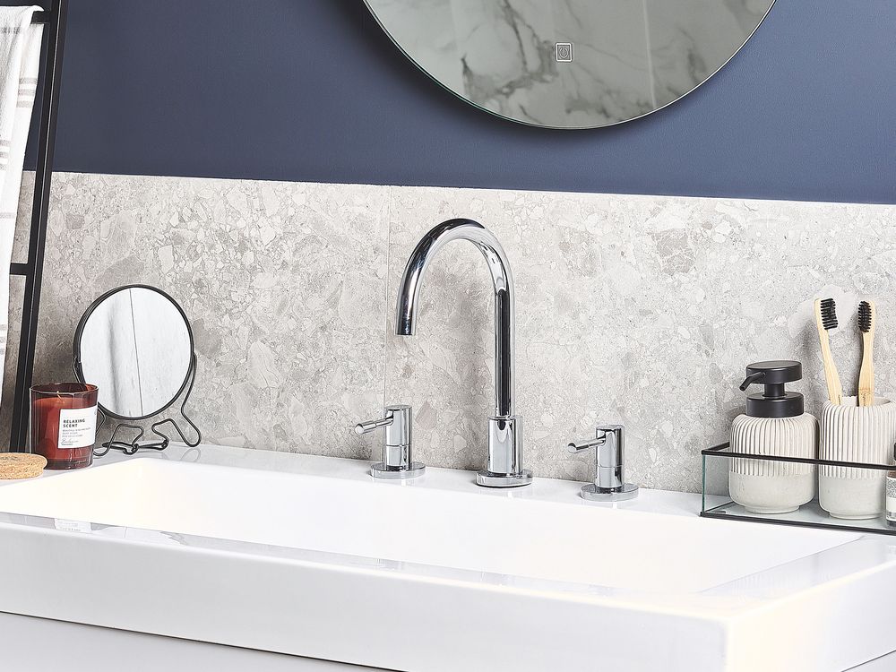 Basin Mixer Tap SIPI Brass Silver