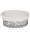 Set of 5 Willow Baskets Grey VAKARI_939906