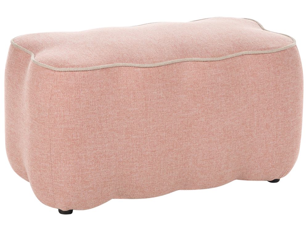 Banco estofado JUNO Tecido Rosa