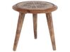 Set of 2 Mango Wood Side Tables Dark TURUA_857350