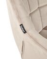 Kontorstol velour beige LABELLE_934228