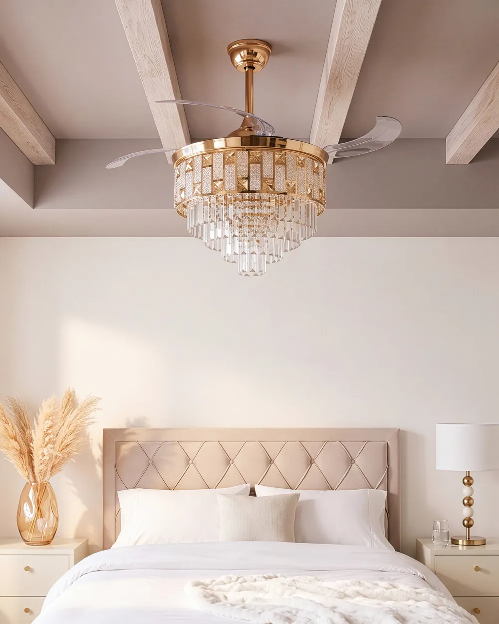 Ceiling Fan with Light ALAPAHA with Remote LED Gold_1125769