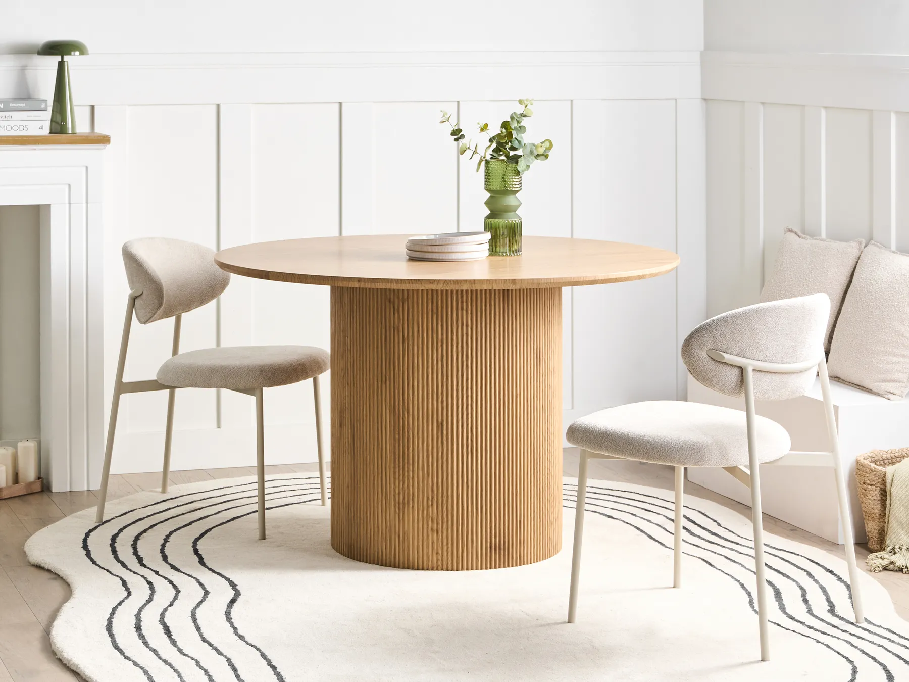 Dining Table SHEHO Light Brown 120 cm 120 cm_1011844