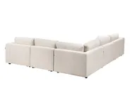 Modular Corner Sofa 5 Seater KIVVIK Boucle Off-White Right Hand_1045647