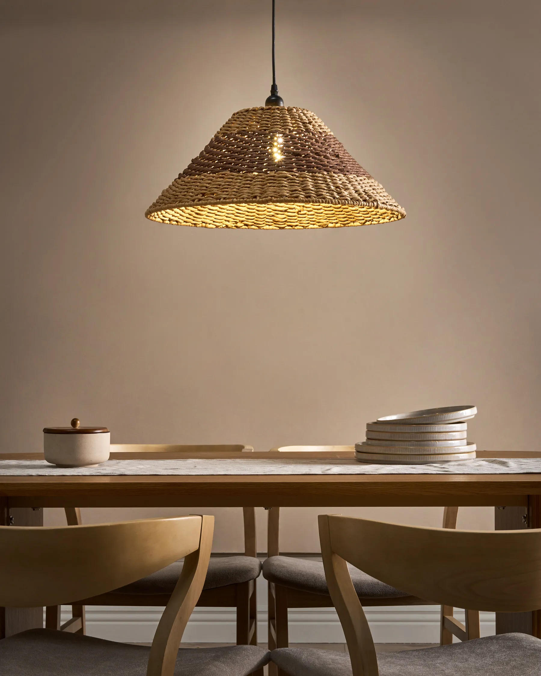 Pendant Lamp BANCAL Paper Rope Natural_1008280