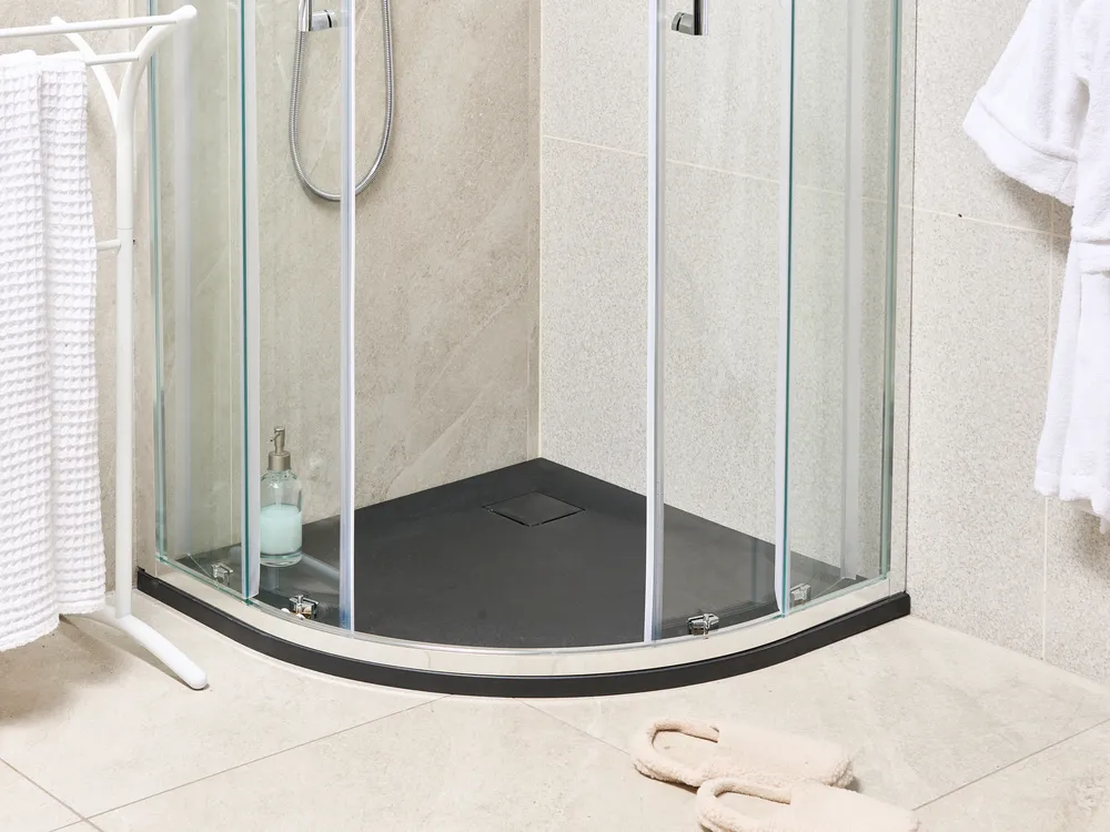 Piatto doccia PARON 80 x 80 x 3 cm Nero