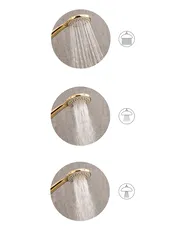 Shower Head and Hose Kit TAMUSHAL 3-function Gold_1006430