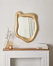 Wall Mirror SANTEC 59 cm 77 cm Gold_1175108