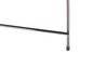 Mesa de apoio ⌀ 40 cm preta e prateada LUCEA_771216