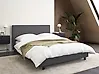 Bed Fabric ALBI 140 x 200 cm (EU Double) Grey