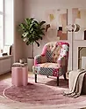 Sillón MANDAL Tela Rosa