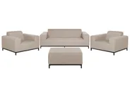 Garden Lounge Set with Table 5 Seater ROVIGO Beige_795044