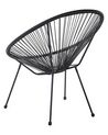 Set di 2 sedie spaghetti rattan nero ACAPULCO II_795194