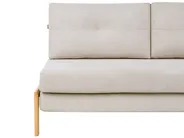 Sofa Bed 2 Seater EDLAND Fabric Light Beige_899461