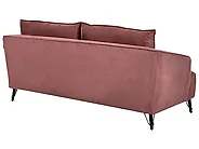 Sofa 3-Sitzer HOBRO Stoff Burgunderrot_1178983