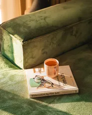 Modular Corner Sofa 4 Seater ARDAL Corduroy Green Right Hand_1035975