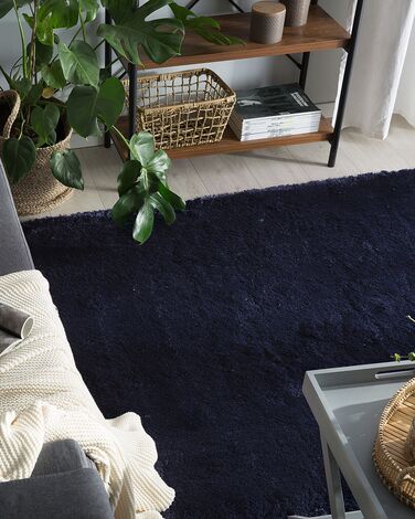 Shaggy Area Rug 160 x 230 cm Blue EVREN