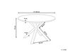 Okrúhly záhradný stôl ⌀ 120 cm biely s mramorovým efektom MALETTO_922944