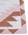 Teppich Baumwolle mehrfarbig 80 x 300 cm geometrisches Muster BESLER_853703