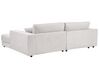 Left Hand 3 Seater Corner Sofa White LOFOTEN _900422