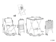 Set bistrot Pieghevole TRAPPETO Nero_1033387