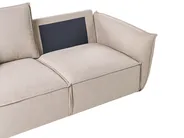 Set da salotto 5 posti KUNES Tessuto Tortora_1013397