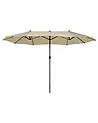 Parasol ogrodowy 460 cm SIBILLA Beżowy