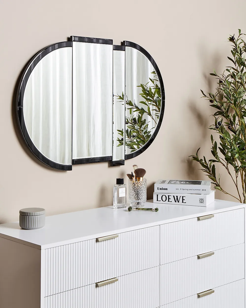 Lustro ścienne MICHERY 60 cm 90 cm Czarny_1184961