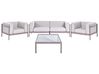 Lounge Set mit Tisch 4-Sitzer FERRETTI Taupe
