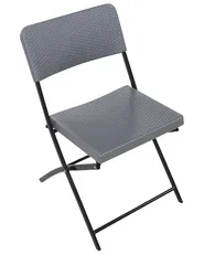Bistro Set Folding TRAPPETO Grey_1033315