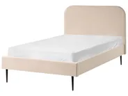 Bed Boucle FLAYAT 120 x 200 cm (EU Small Double) Light Beige_1024388