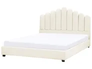 Waterbed Velvet VINCENNES 180 x 200 cm (EU Super King) Off-White_974662