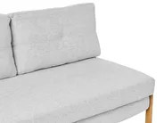 Sofa Bed 2 Seater EDLAND Fabric Light Grey_1039274