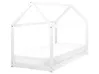 Kids Bed House Pine Wood TOSSE 90 x 200 cm (EU Single) White