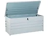 Storage Box CEBROSA 132 cm 62 cm Metal Light Grey