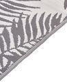 Venkovní koberec KOTA palmové listy tmavě šedé 160 x 230 cm_766288