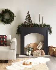 Fireplace Mantel BUSSELTON Black_950465