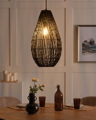 Rope Pendant Lamp Black ANNOTTO