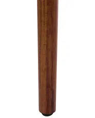 Set van 2 eetkamerstoelen OAKDALE Hout Donkerbruin/beige_985734