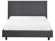 Bett mit Lattenrost Stoff ALBI 120 x 200 cm Grau_1060931