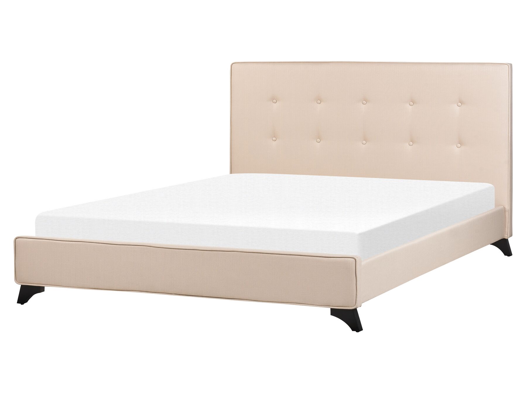 Béžová čalúnená posteľ 160 x 200 cm AMBASSADOR_871084