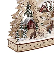 Christmas Decoration LED KORIA 31 cm Light Brown_1175963
