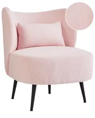 Poltrona OTSBY Bouclé Rosa pastello_966581