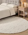 Rug KEVIREL Off-White ø 160 cm