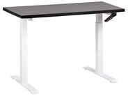 Bureau Réglable En Hauteur 110x60 Cm - Ajustement Manuel 72-115 Cm - Blanc - Plan De Travail Résistant - 3