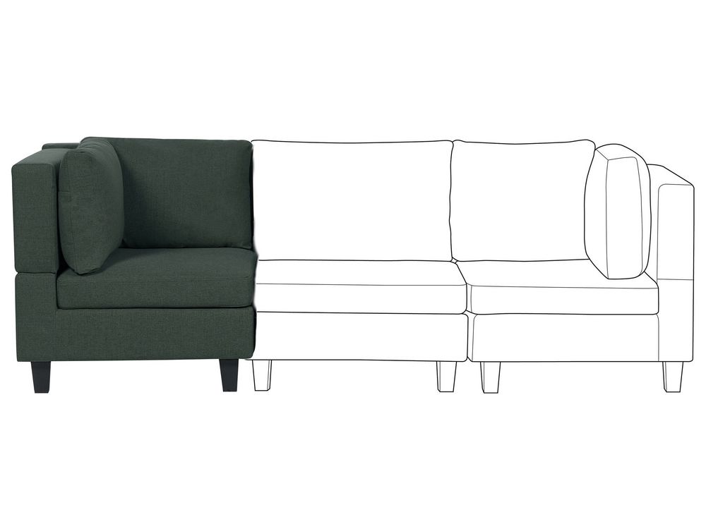 Corner Seat UNSTAD Fabric Dark Green