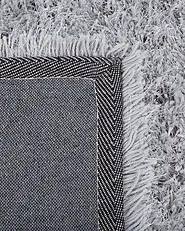 Tapis à poils longs CIDE Gris clair 160 x 230 cm_746784