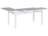 Lounge Set 3-teilig Aluminium weiß 5-Sitzer Auflagen grün MESSINA_929585